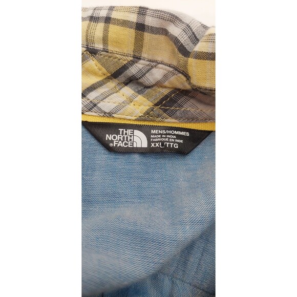 The North Face Men's Size XXL Short Sleeve Shirt Button Down Plaid Lined - Picture 8 of 13